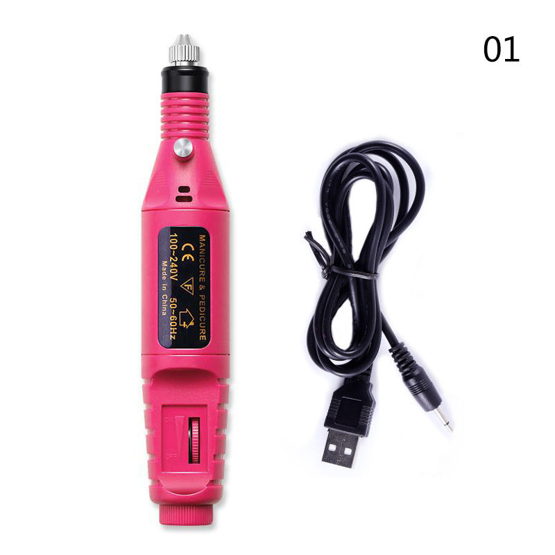 Electric Nail Drill Machine Set – USB Rechargeable Nail File & Manicure Pedicure Tool Kit