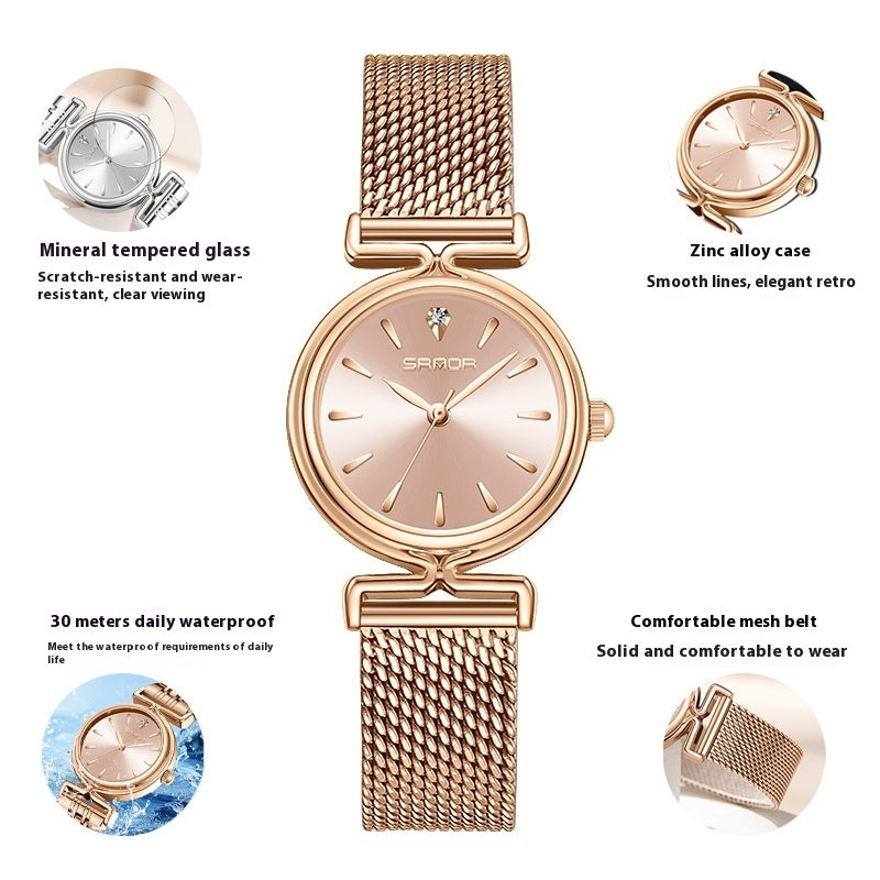 Women’s Retro Mesh Strap Watch