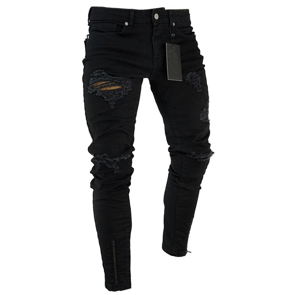 Men’s Ripped Basic Jeans