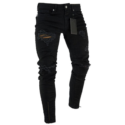 Men’s Ripped Basic Jeans