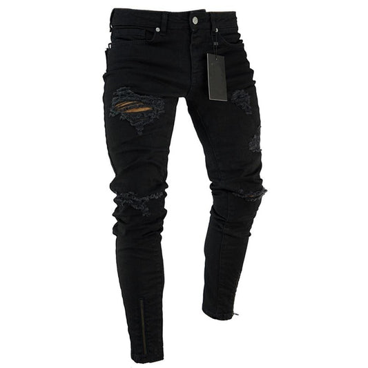 Men’s Ripped Basic Jeans