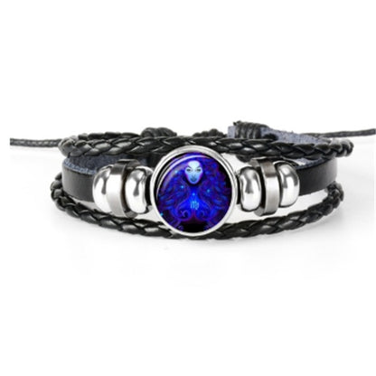 Zodiac Constellation Braided Bracelet – Unisex Jewelry