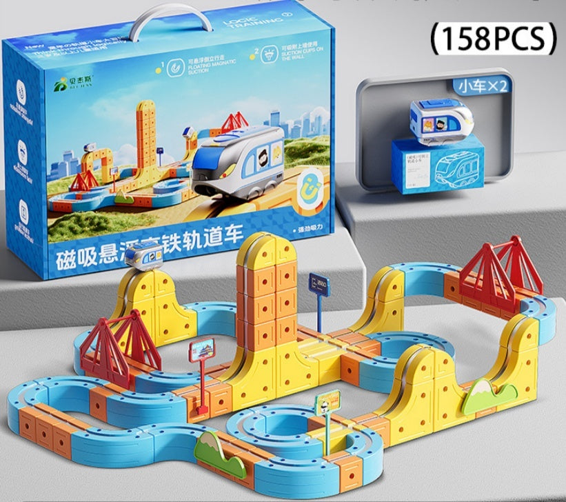 Children's Educational Electric Magnetic High-speed Rail Track Assembling Toys