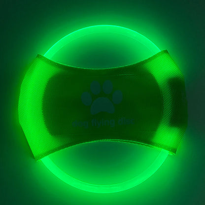 LED Glowing Dog Flying Disc Toy