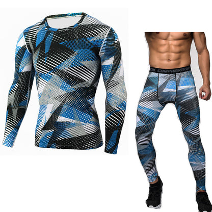 Men’s Camouflage Compression Workout Set