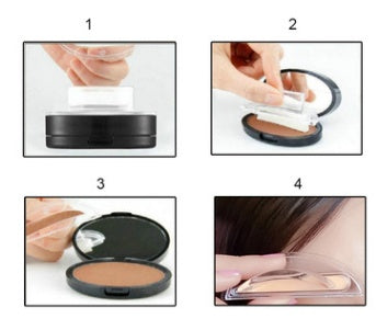 Eyebrow Powder Stamp & Stencil Kit Waterproof Makeup