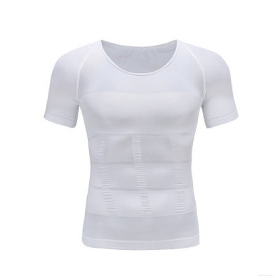 Men’s Chest Compression T-Shirt – Fitness Slimming Belly Buster Shirt