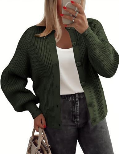 Women’s Round Neck Buckle Cardigan