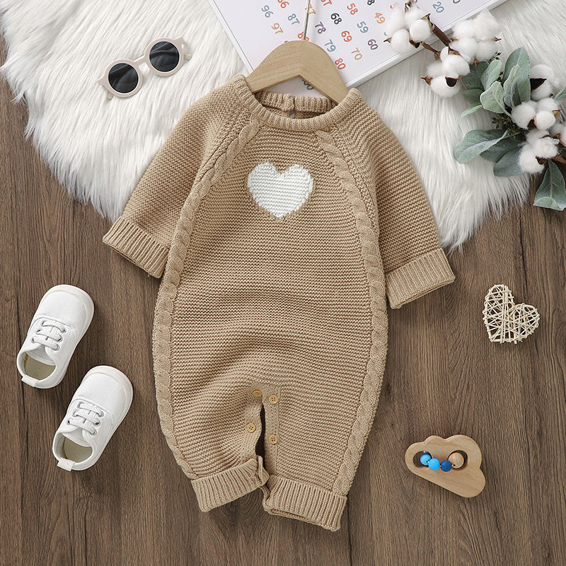 Baby Heart Casual Jumpsuit – Trendy Romper for Babies