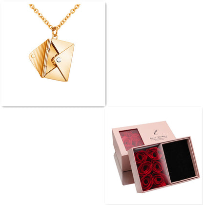 Fashion Envelope Necklace – Romantic Gift for Her