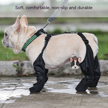 Waterproof Dog Shoes – Adjustable Breathable Pet Boots for Outdoor Walking