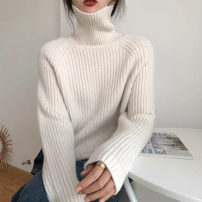 Women’s Shiny Soft Turtleneck Sweater