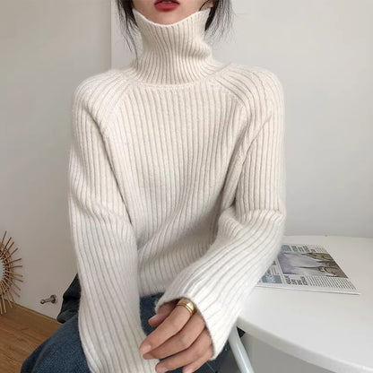 Women’s Shiny Soft Turtleneck Sweater