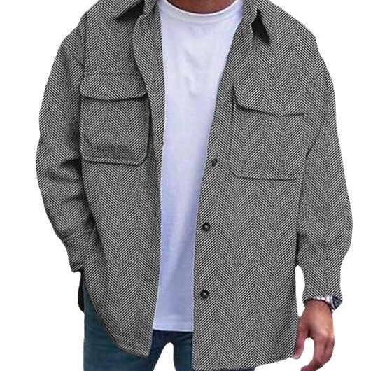 Men’s Polo Collar Work Coat