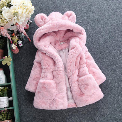 Girls’ Autumn & Winter Fur Coat