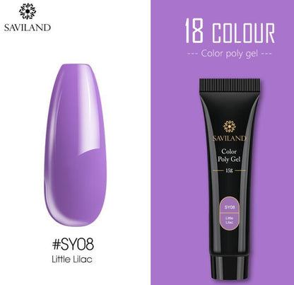 15g Colored Crystal Nail Extension Gel – Durable Builder Glue for DIY Manicure