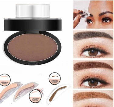 Eyebrow Powder Stamp & Stencil Kit Waterproof Makeup