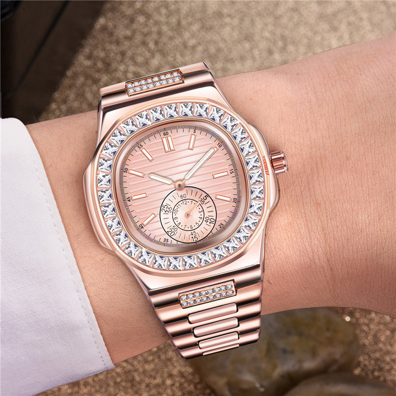 Luxury Alloy Diamond Watch