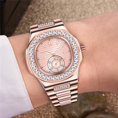 Luxury Alloy Diamond Watch