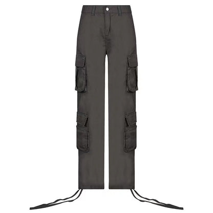 Street Hip-Hop Cargo Pants – Low Waist