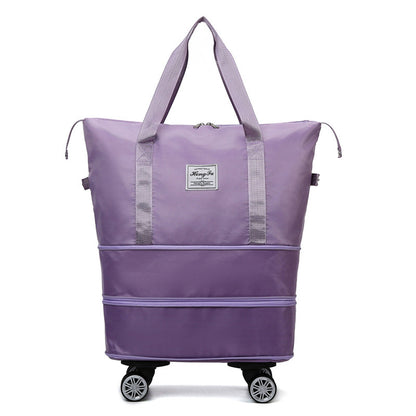 Women’s Travel Sports Bag – Large Capacity Duffel with Universal Wheels & Wet/Dry Separation