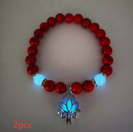Luminous Lotus Natural Stone Healing Bracelet
