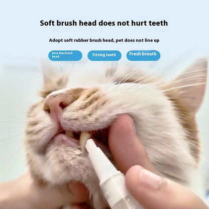 Pet Toothbrush Pen – Teeth Cleaning & Breath Freshening Tool for Dogs & Cats