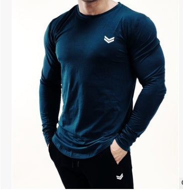 Men’s Long Sleeve Sports Shirt – Loose Fit Quick Dry Training Top