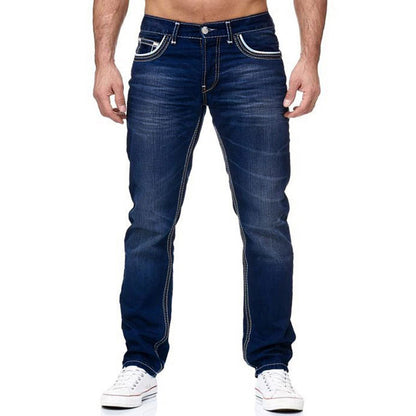 Men’s Straight Fit Jeans with Pockets