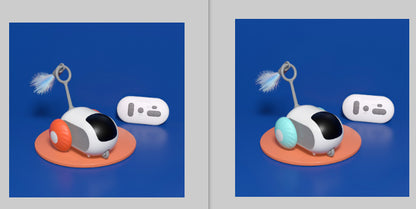 Remote Control Interactive Cat Car Toy – USB Rechargeable Smart Automatic Chasing Pet Toy