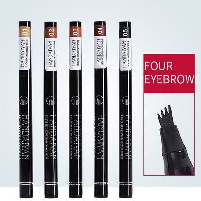 4-Head Liquid Eyebrow Pencil – Multi-Function Tattoo Brow Pencil