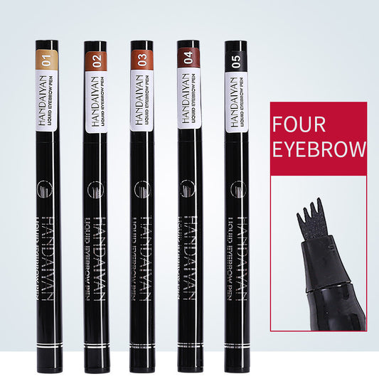 4-Head Liquid Eyebrow Pencil – Multi-Function Tattoo Brow Pencil