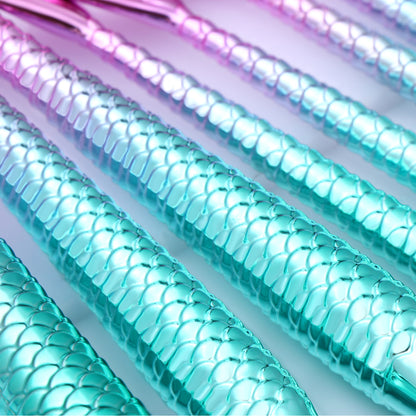 11Pcs Mermaid Makeup Brushes Set