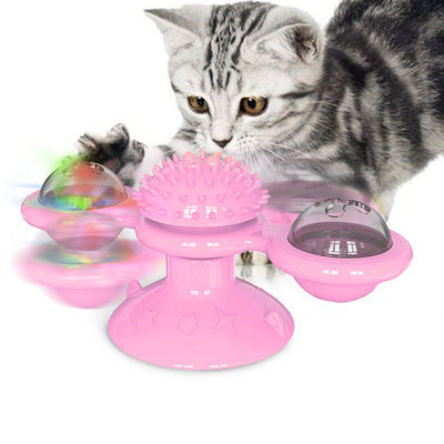 Rotating Cat Windmill Toy