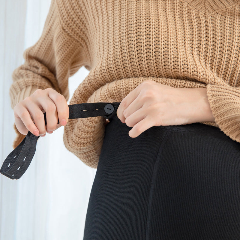 Maternity Cotton Pantyhose – Striped Winter