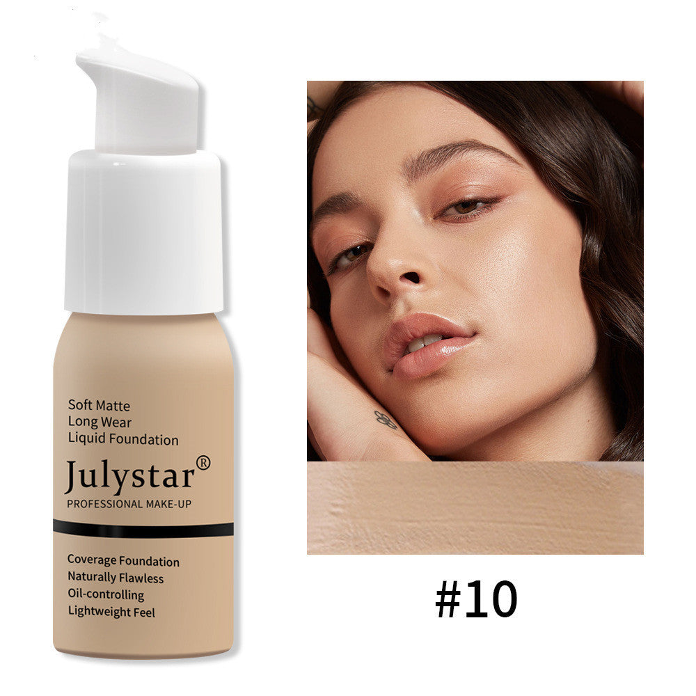 "Waterproof Liquid Foundation Concealer Long Lasting Makeup"