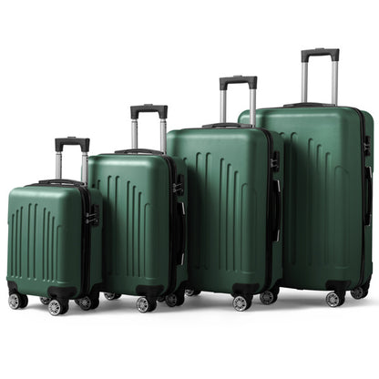4-in-1 Vertical Stripe Luggage Set – Spinner Suitcase
