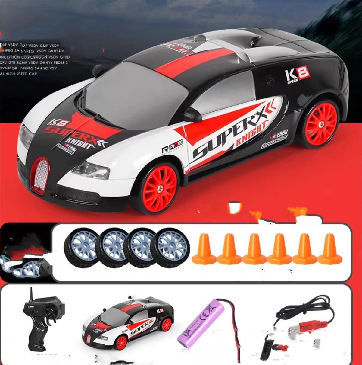 2.4G RC Drift Car – 4WD Remote Control Racing Car Toy