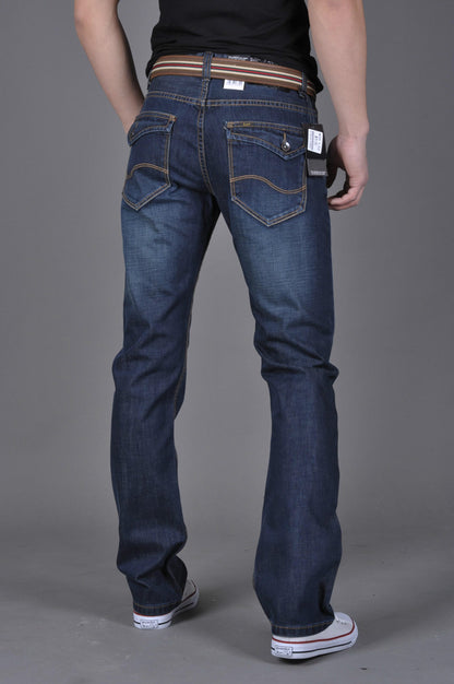 Men’s Straight-Leg Denim Pants – Trendy Casual Jeans
