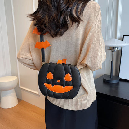 Funny Pumpkin Halloween Shoulder Bag
