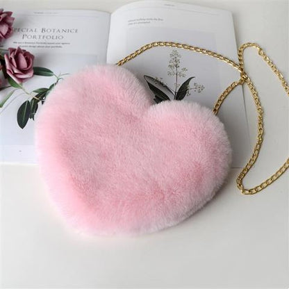 Love Plush Chain Shoulder Bag for Women – Valentine’s Day Party Bag
