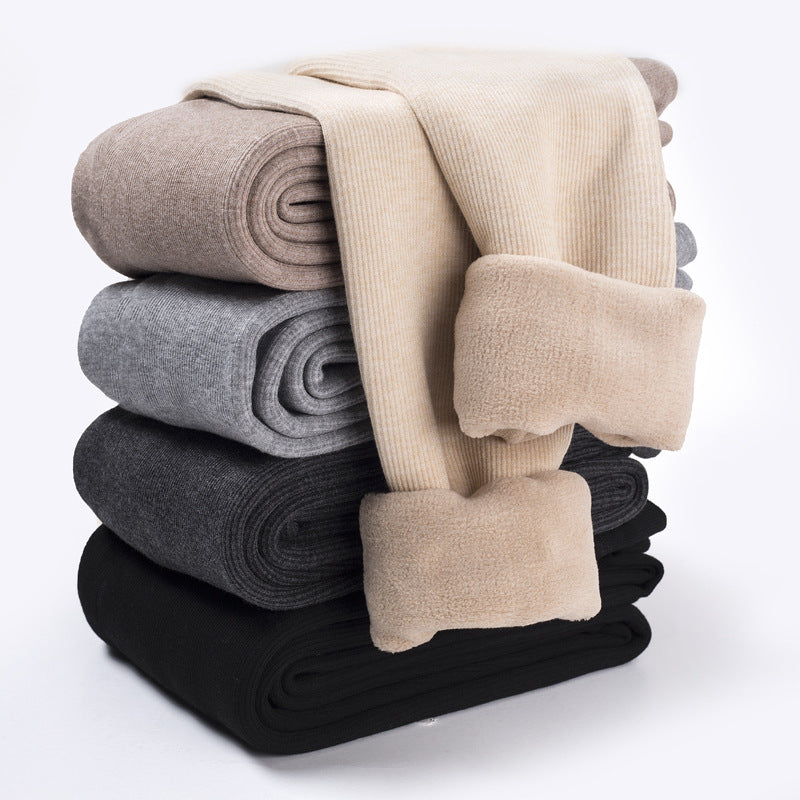 Maternity Cotton Pantyhose – Striped Winter