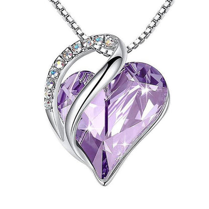 925 Silver Heart Necklace – Geometric Pendant for Women