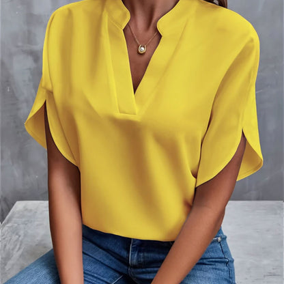 Women’s Summer V-Neck Chiffon Shirt
