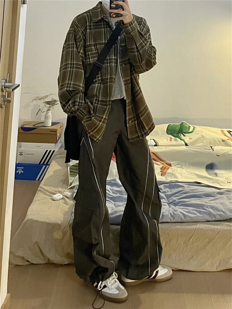 Vintage Cargo Track Pants – Y2K Oversized