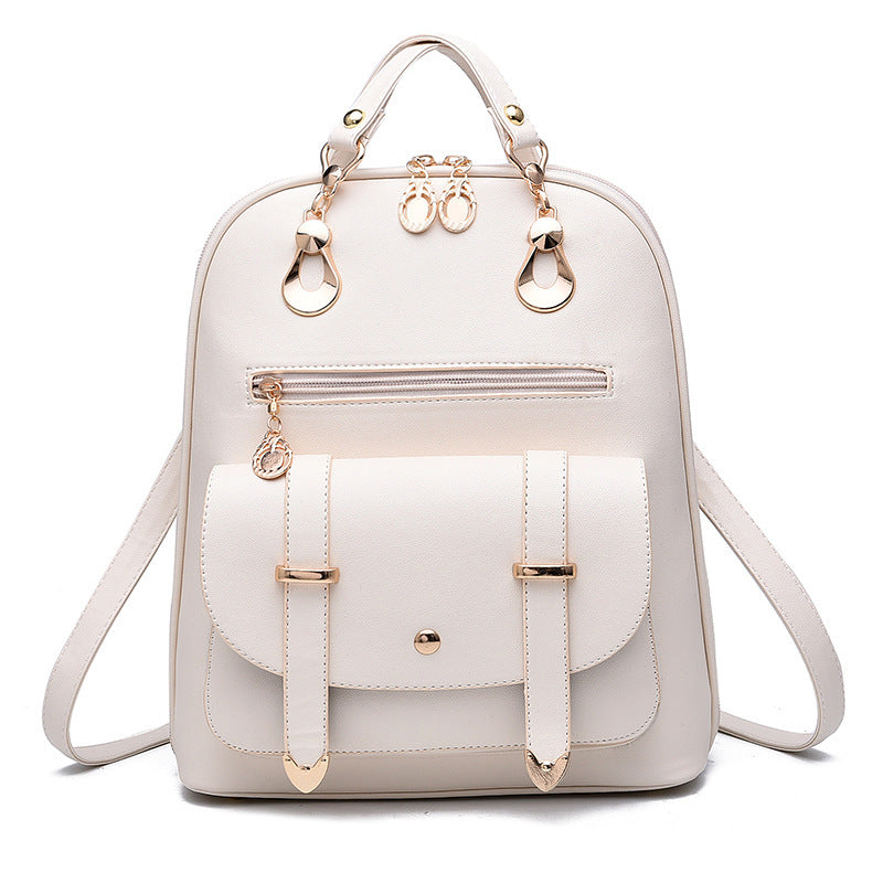 Women's PU Leather Backpack – Fashion Dual-Use Bag