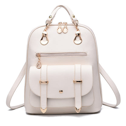 Women's PU Leather Backpack – Fashion Dual-Use Bag