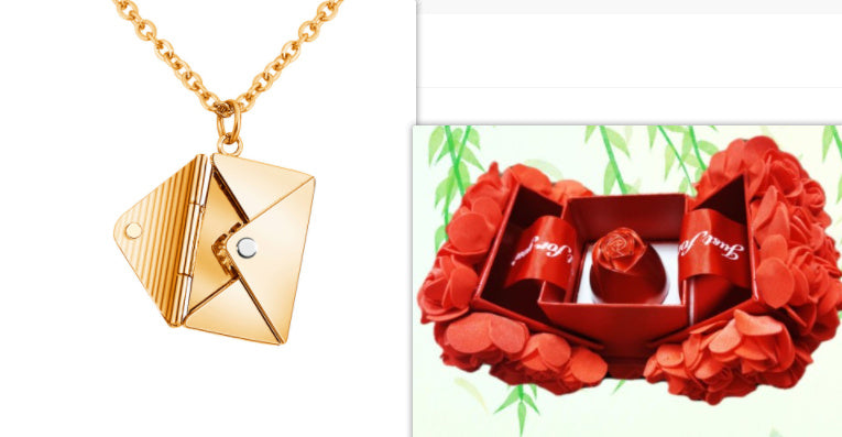 Fashion Envelope Necklace – Romantic Gift for Her