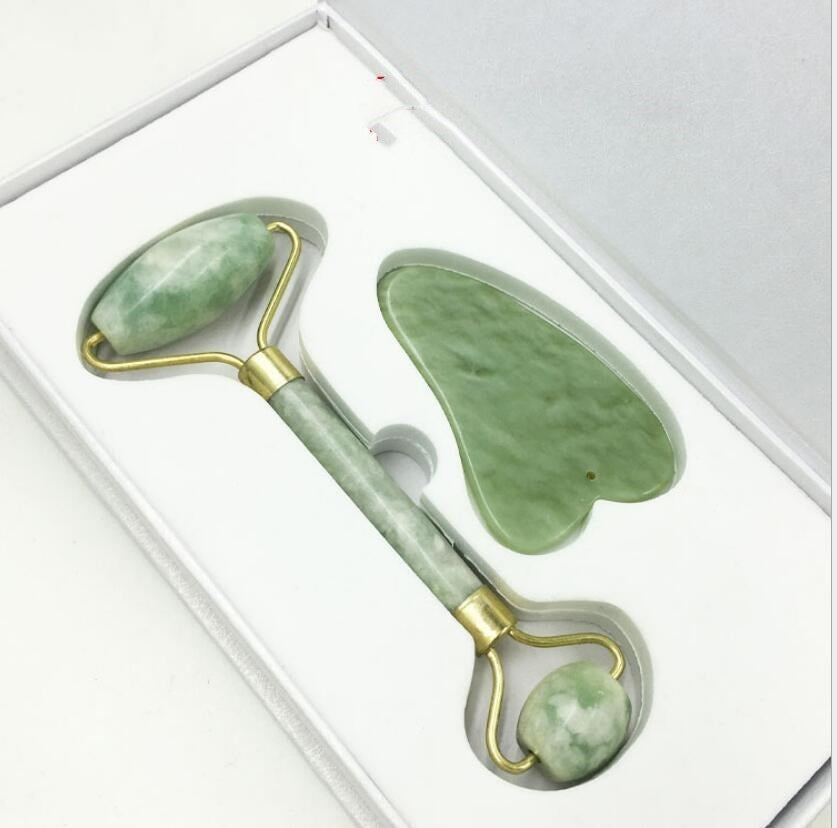 Jade Face Roller – Facial Massager for Tension Relief & Skin Care
