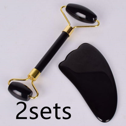 Jade Face Roller – Facial Massager for Tension Relief & Skin Care